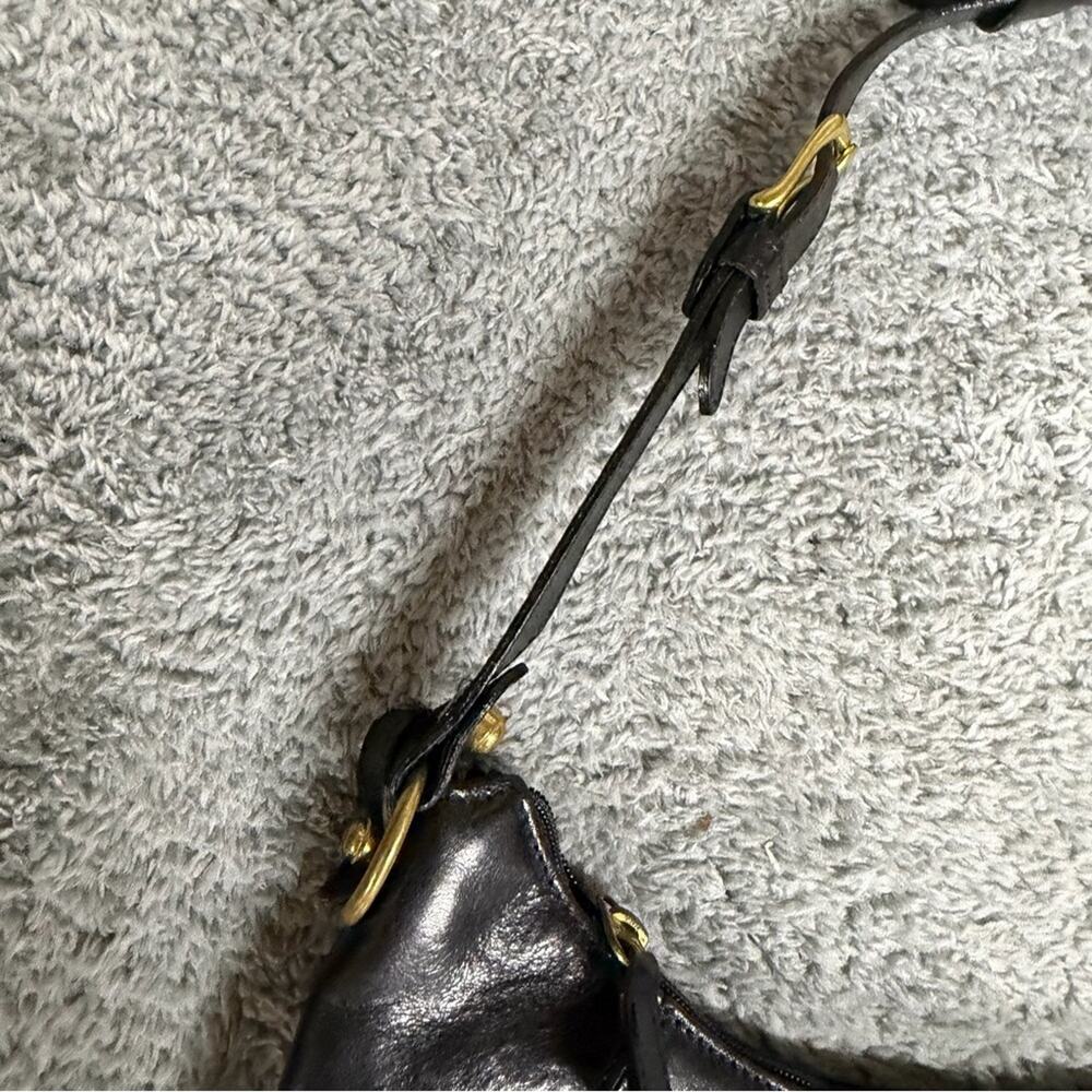 Vintage Brahmin Black Leather and Toasted Almond Women's Handbag Set - Picture 8 of 15